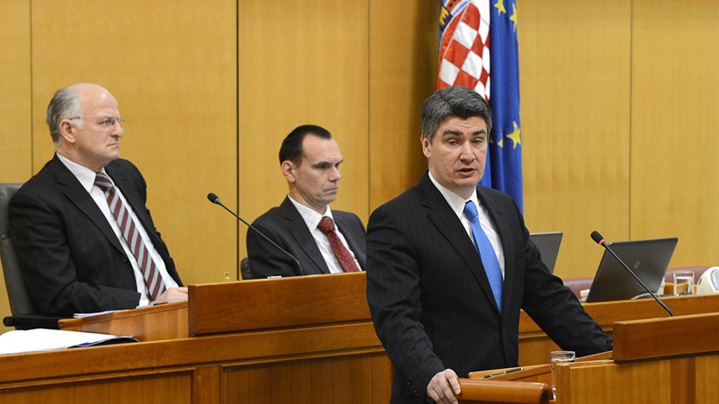 Predsjednik Vlade u Saboru podnio Izvješće o održanim sastancima Europskog vijeća u 2014. godini